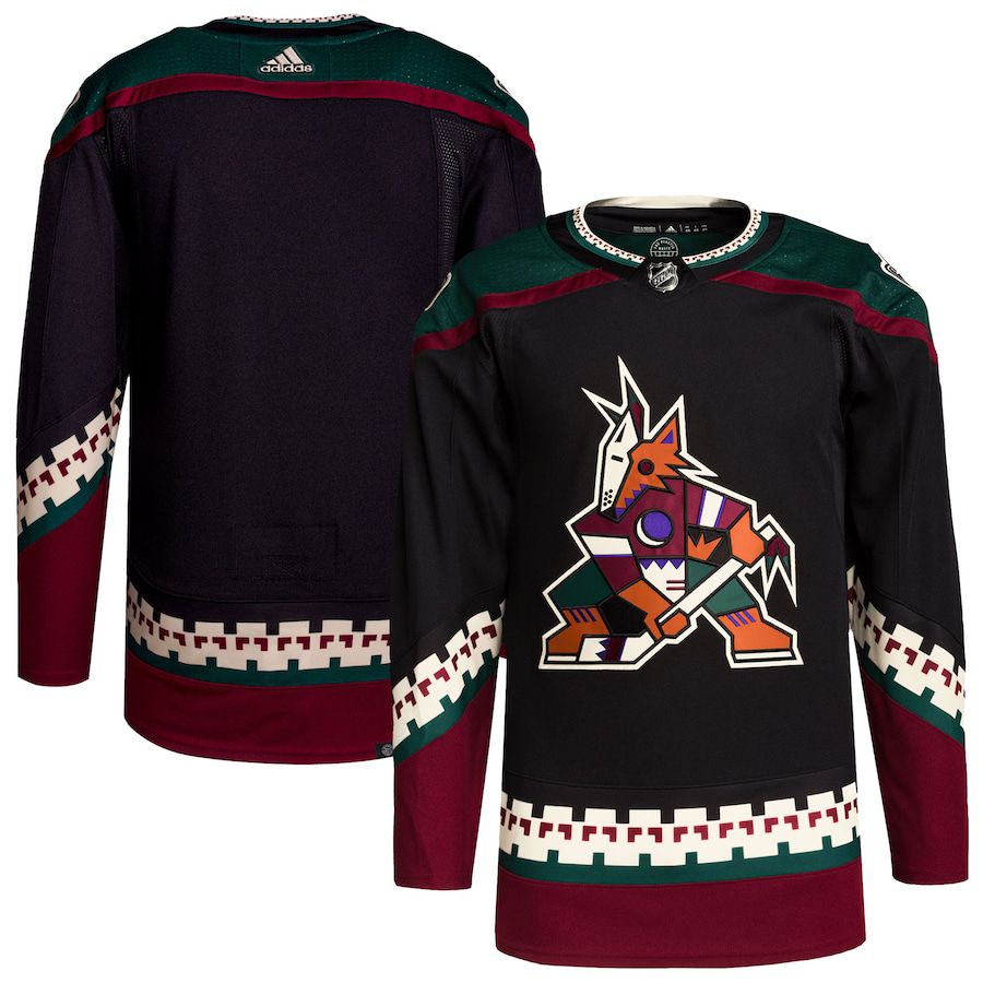 Men Arizona Coyotes adidas Black Home Primegreen Authentic Pro Blank NHL Jersey->customized nhl jersey->Custom Jersey